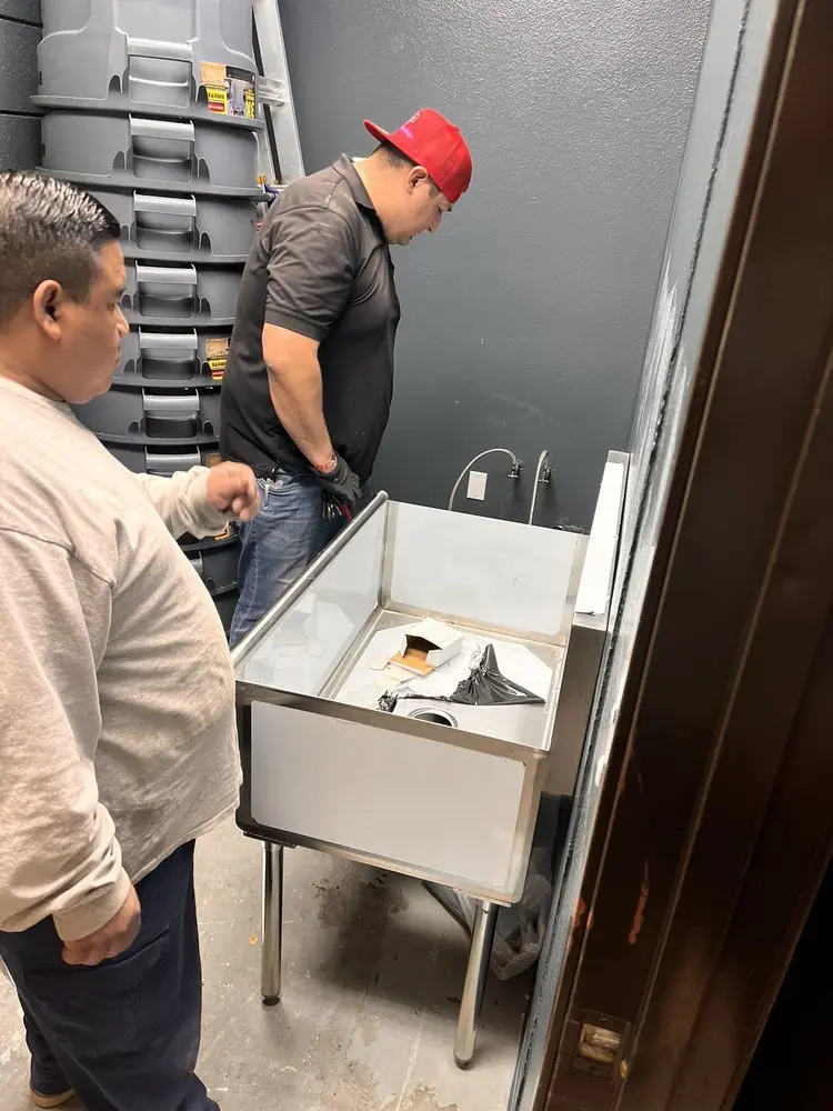 Commercial plumbing and sink installation in Fairpark