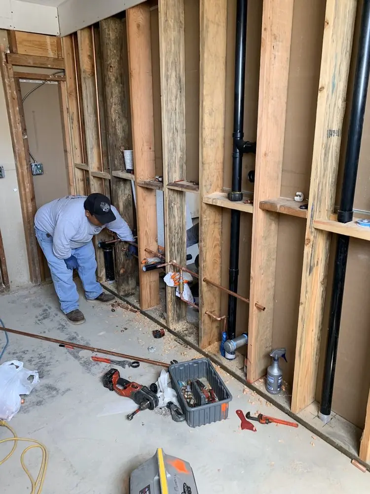 Commercial rough-in plumbing for Gas Line Repair in Fairpark